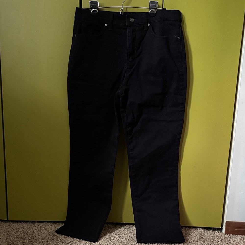 Gloria Vanderbilt Amanda Black Jeans 10PS